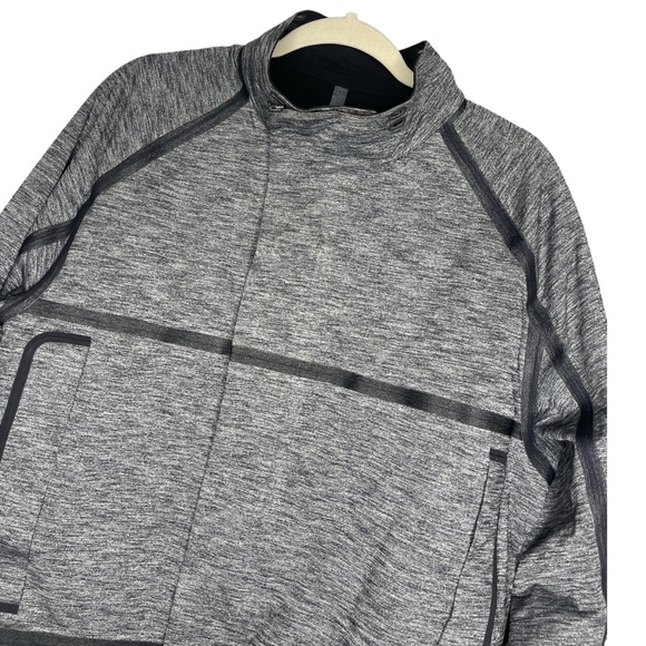 Lululemon Athletica Palindro Black/Heathered Black Mens Reversible Jacket Large - Picture 4 of 12